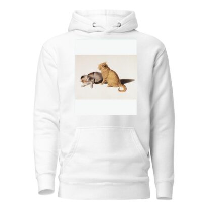 Two young cats be in conflict by Gottfried Mind Hoodie