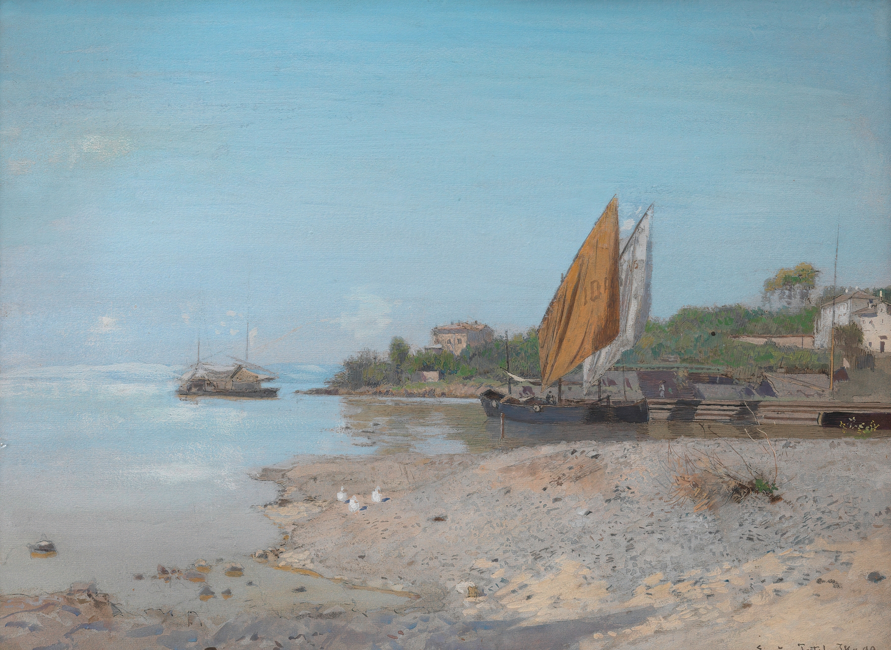 Uferlandschaft der ‘Ika’ by Eugen Jettel
