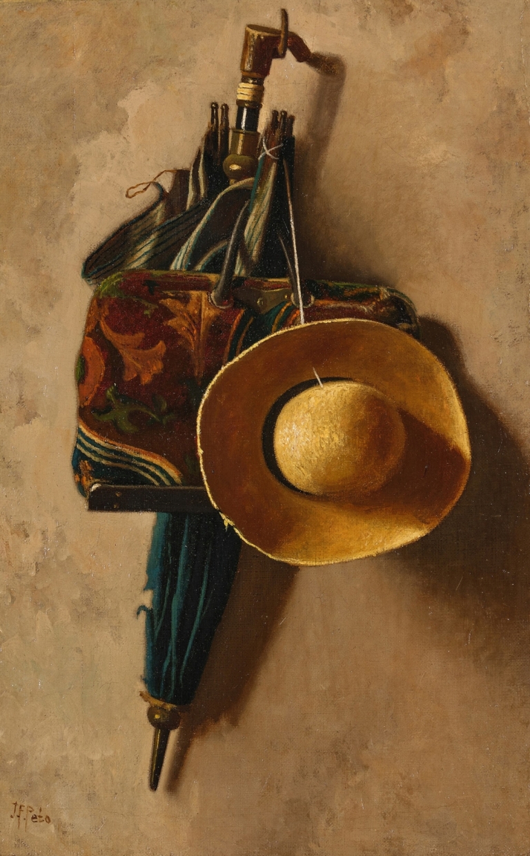 Umbrella, Hat and Carpet Bag by John Frederick Peto