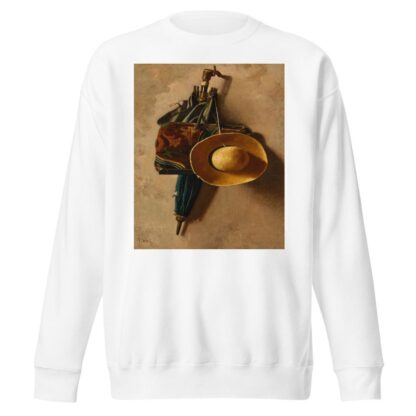 Umbrella, Hat and Carpet Bag by John Frederick Peto Sweatshirt