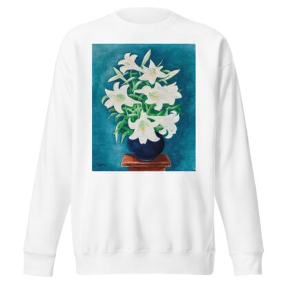 Vase de lys by Moïse Kisling Sweatshirt