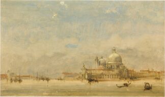 Venice, a view of the Basilica of Santa Maria della Salute by David Roberts