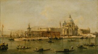 Venice; The Dogana and Santa Maria della Salute by Workshop of Francesco Guardi