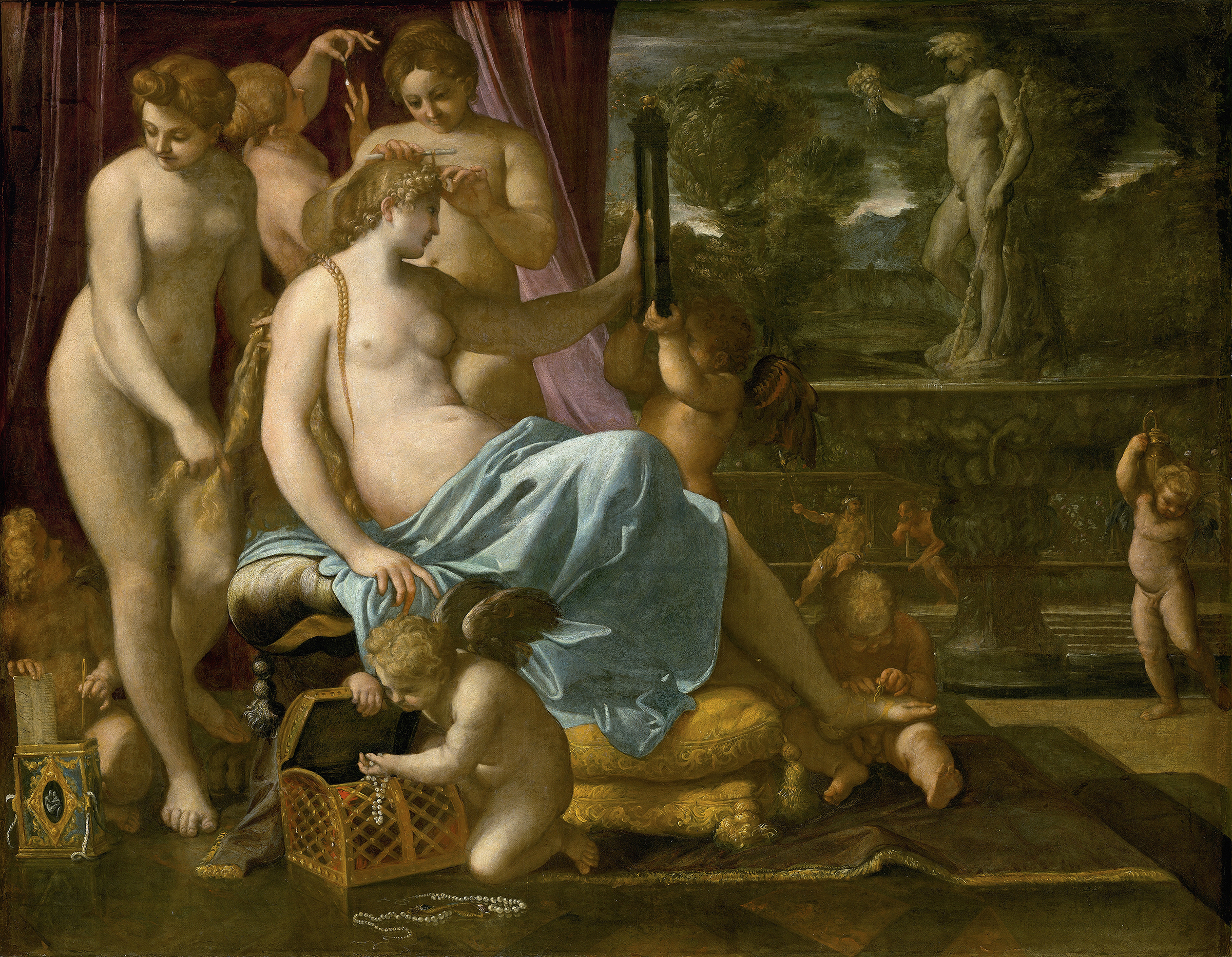 Venus Adorned By The Graces by Annibale Carracci