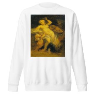 Venus disarming Cupid by Narcisse-Virgile Diaz de La Peña Sweatshirt