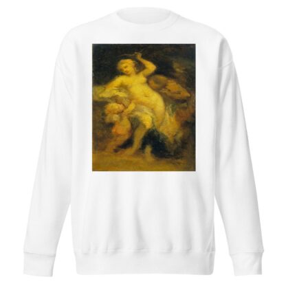 Venus disarming Cupid by Narcisse-Virgile Diaz de La Peña Sweatshirt