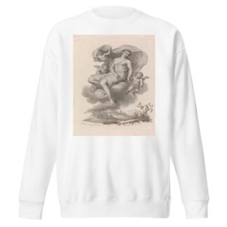 Venus with three Cupids in the Sky by Francis Vieira Sweatshirt