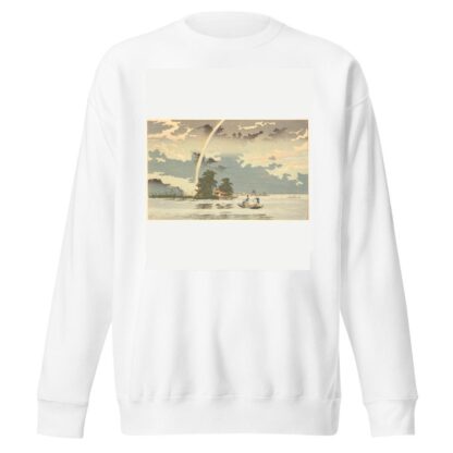 View at dusk, Hashiba, Tokyo by Kobayashi Kiyochika Sweatshirt