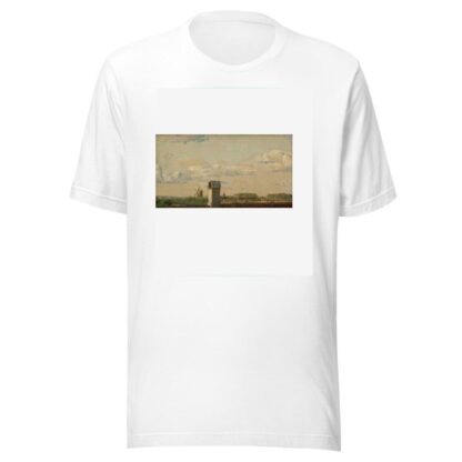 View from a Window in Toldbodvej Looking Towards the Citadel in Copenhagen by Christen Købke T-Shirt