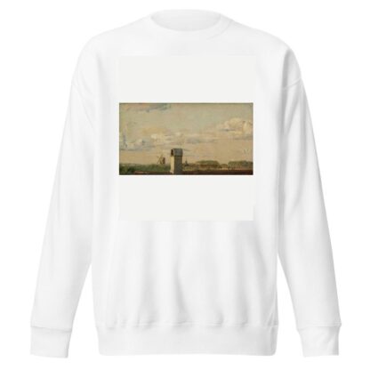 View from a Window in Toldbodvej Looking Towards the Citadel in Copenhagen by Christen Købke Sweatshirt