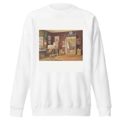 View of the Artist’s Atelier by Friedrich Carl von Scheidlin Sweatshirt