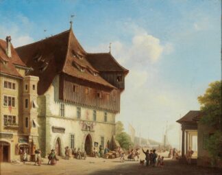 View of the Council Building in Constance by Ferdinand Petzl