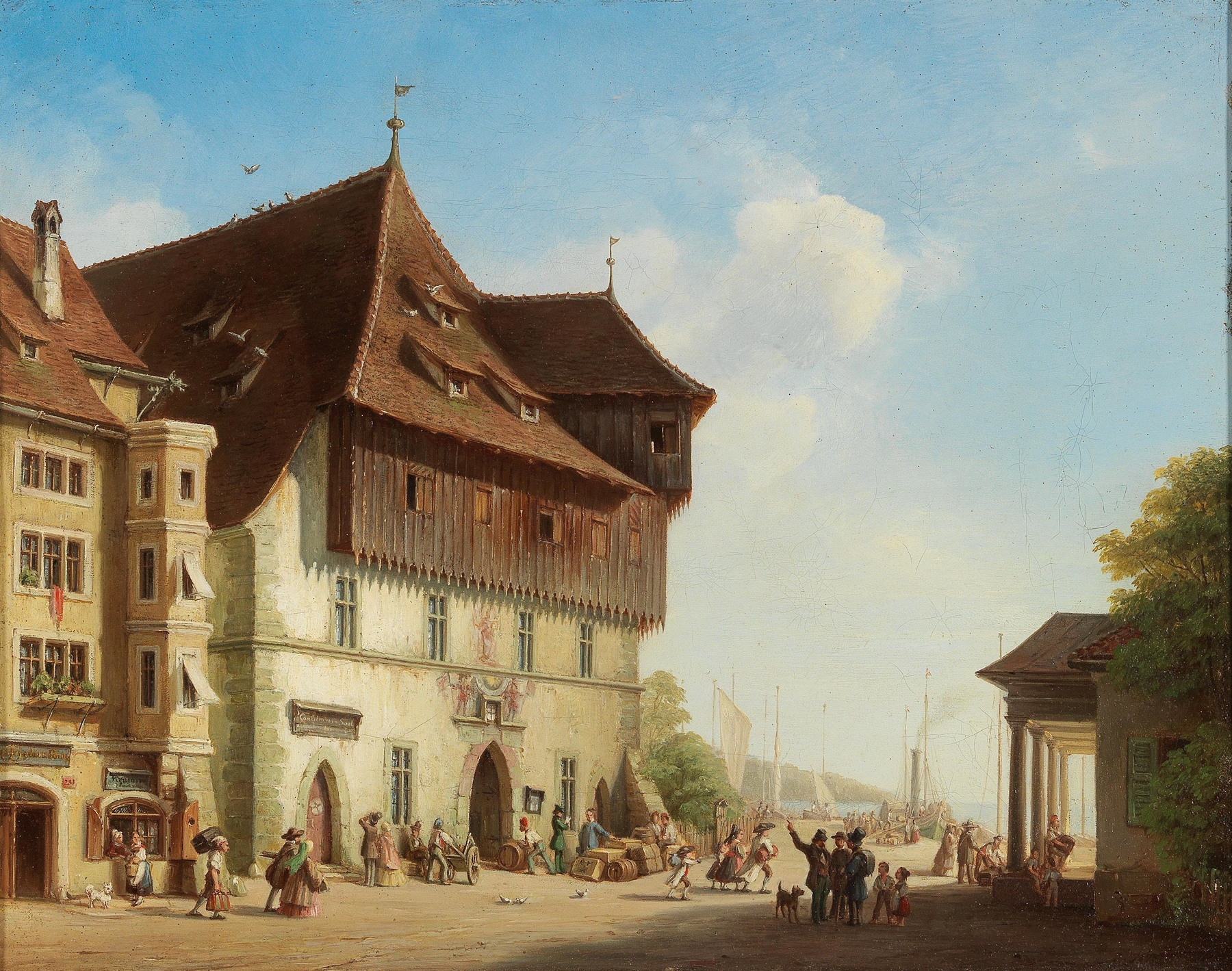 View of the Council Building in Constance by Ferdinand Petzl
