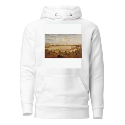 View of the New Brunswick Railroad Bridge by John Jesse Barker Hoodie