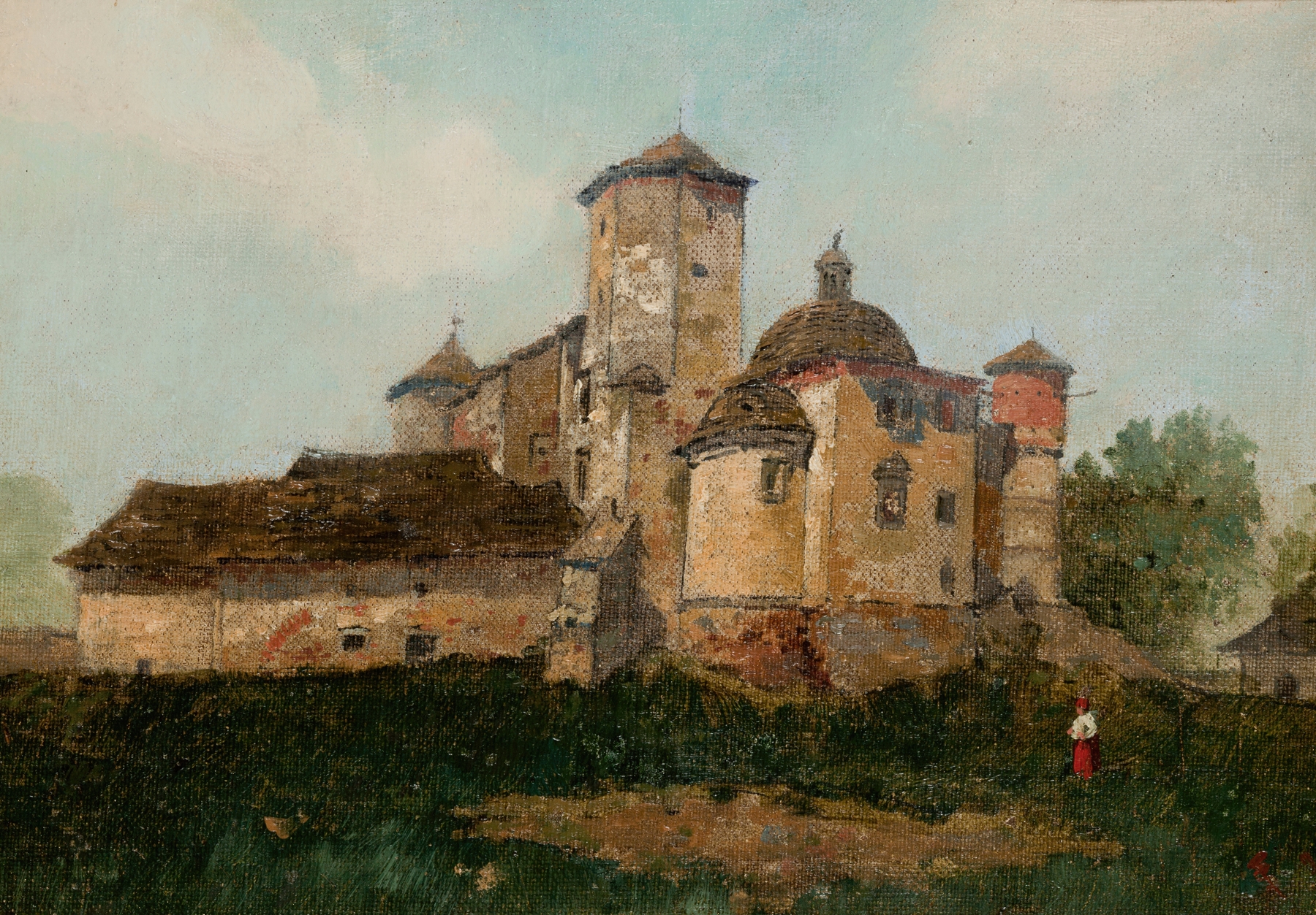 View of the Wiśnicz Castle from the Chapel’s Side by Stanisław Fabijański