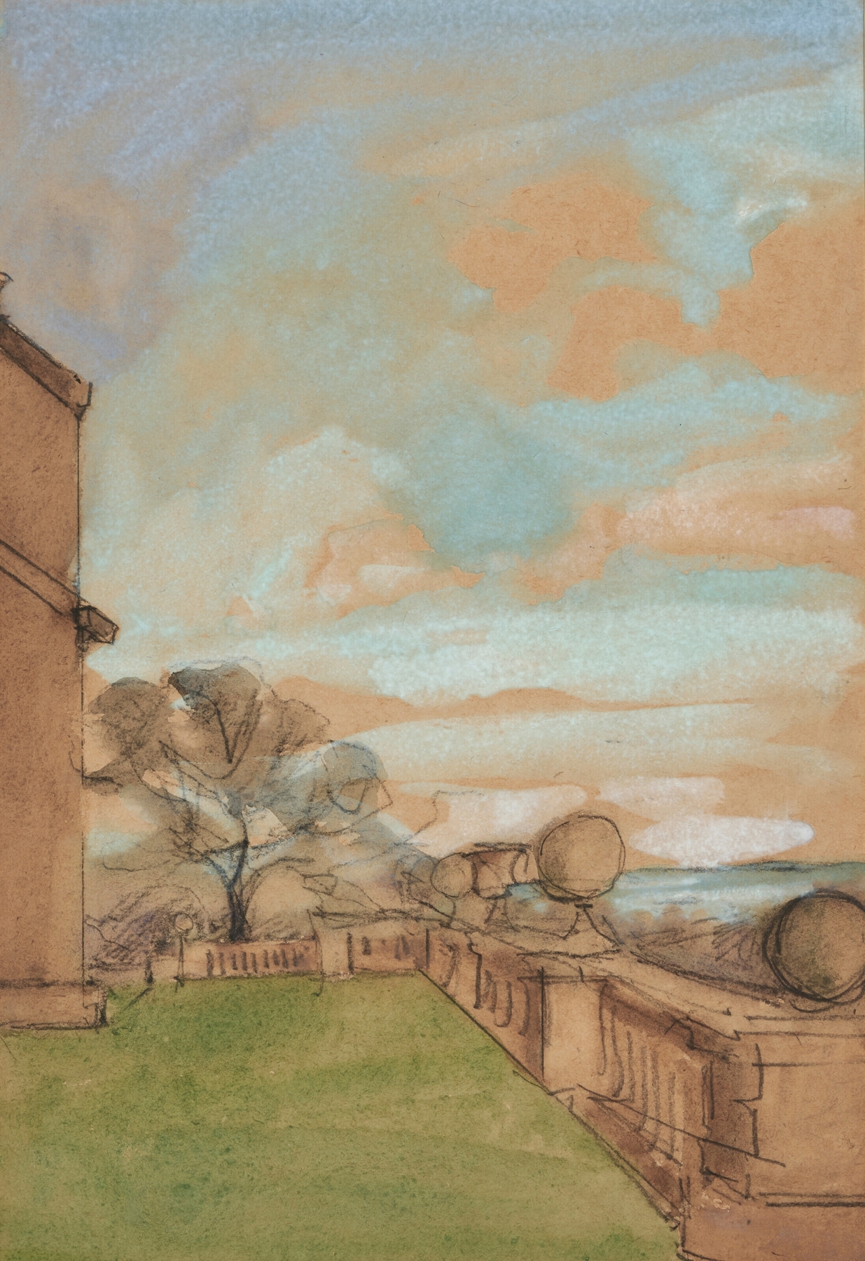View of Windlestone Hall by Sir William Eden