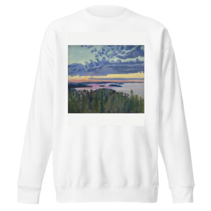 View Over a Lake at Sunset by Akseli Gallen-Kallela Sweatshirt