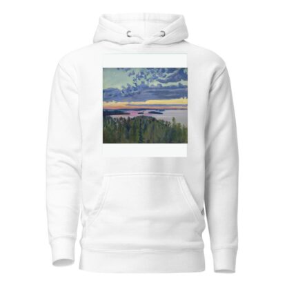 View Over a Lake at Sunset by Akseli Gallen-Kallela Hoodie