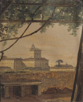 View to the Quirinal from the Villa Malta, Rome by Gustaf Söderberg