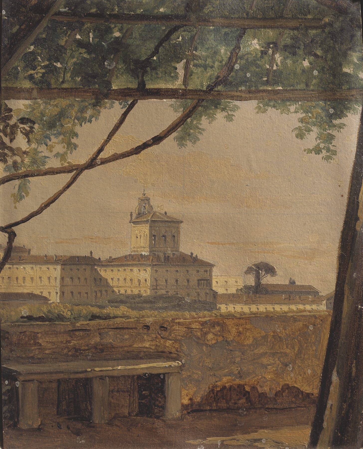 View to the Quirinal from the Villa Malta, Rome by Gustaf Söderberg