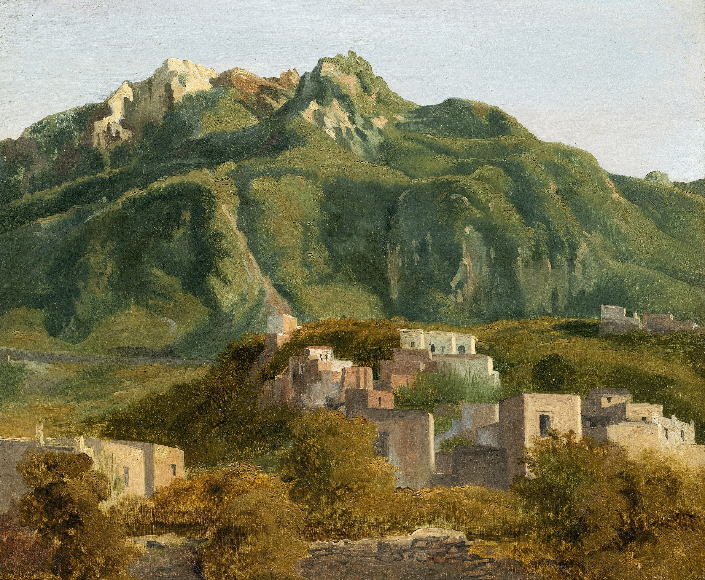 Village on the Island of Ischia by Sébastien Norblin de la Gourdaine
