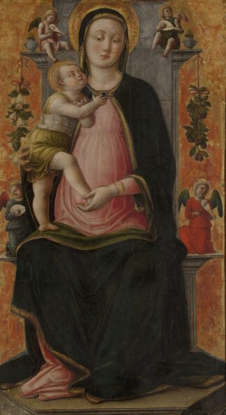 Virgin and Child Enthroned by Antonio Vivarini