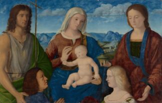 Virgin and Child with Saints and Donors by Pietro degli Ingannati