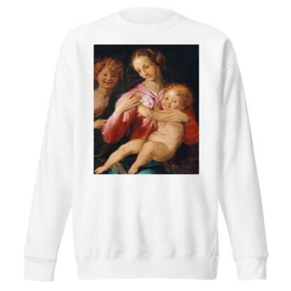 Virgin and Child with the Young Saint John the Baptist by Agnolo Bronzino Sweatshirt