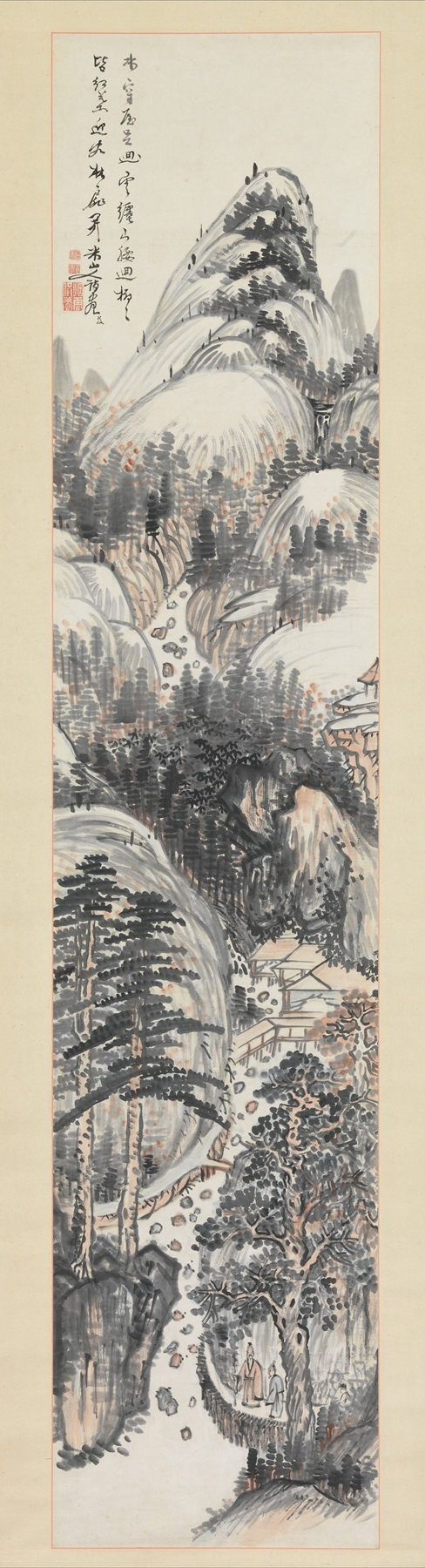 Visiting a Friend in Autumn by Okada Beisanjin