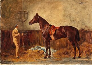 Vor dem Ausritt by Carl Rudolf Huber