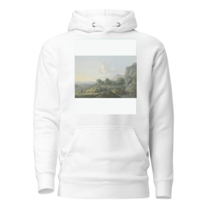 Vorgebirgslandschaft, links ein Ausblick auf ein Städtchen by Karl Franz Kraul Hoodie