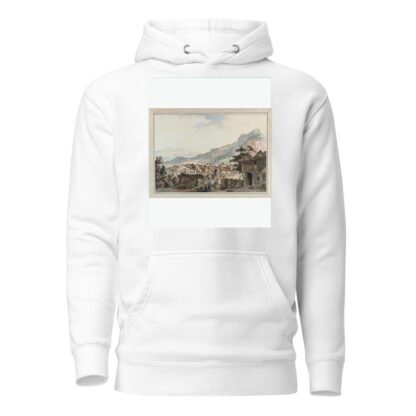 Vuë de la Ville d’Aigle sur la route des Sallines by Johann Karl Müllener Hoodie