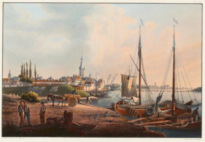 Vue de la ville de Dusseldorf prise de l’Academie by Johann Ludwig Bleuler T-Shirt