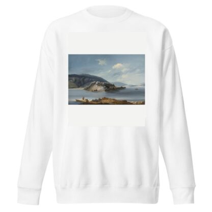 Vue de l’Isle de St. Pierre sur le Lac de Bienne by Johann Baptist Stuntz Sweatshirt