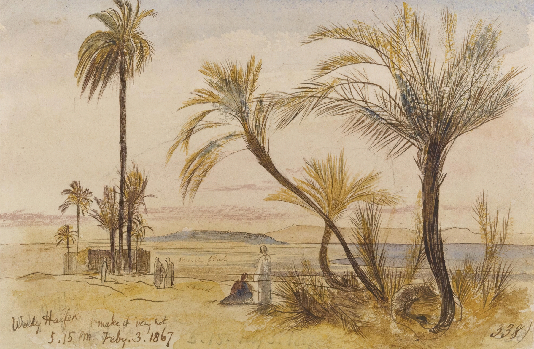 Wady Halfen, Egypt by Edward Lear