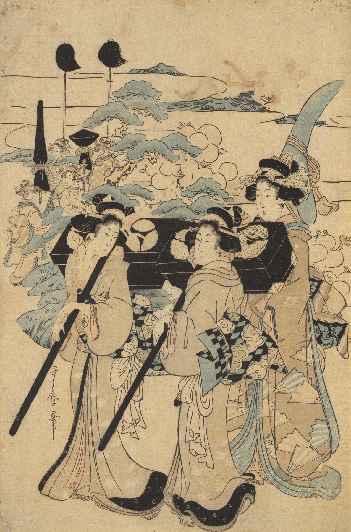 Wandering Women by Kitagawa Utamaro