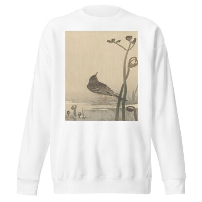 Water squeaker by Ohara Koson Sweatshirt