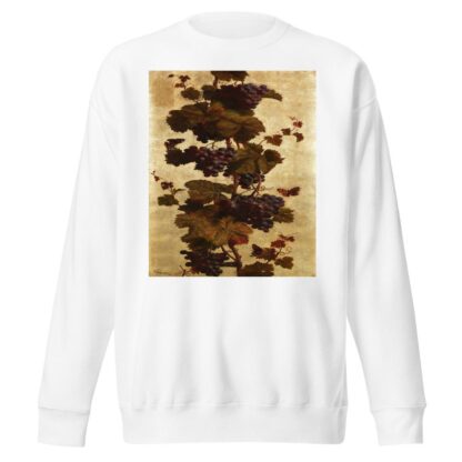 Weinreben, weiß und rot by William Hughes Sweatshirt