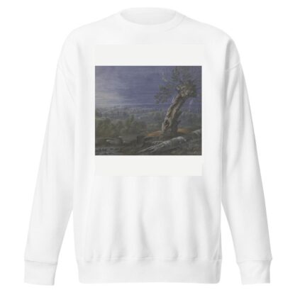 Weite Landschaft mit Regenbogen by Johann Nikolaus Gassner Sweatshirt