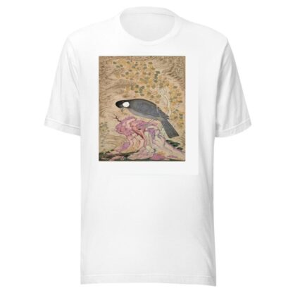 White-Eared Bulbul Perched on a Pink Rock by Mu’in Musavvir T-Shirt