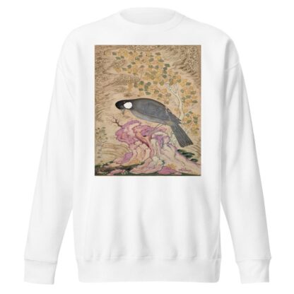 White-Eared Bulbul Perched on a Pink Rock by Mu’in Musavvir Sweatshirt