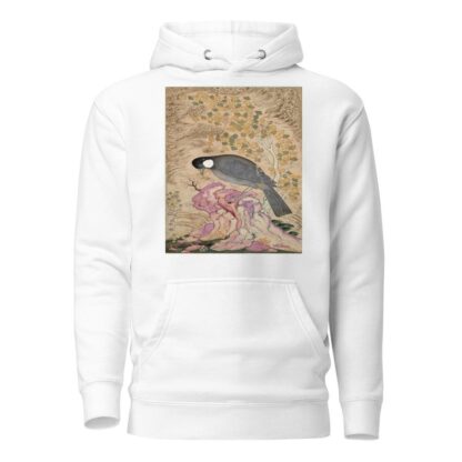 White-Eared Bulbul Perched on a Pink Rock by Mu’in Musavvir Hoodie