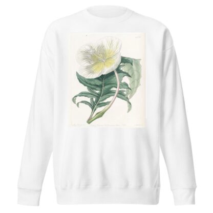 White Upright Evening Primrose by Sydenham Edwards Sweatshirt