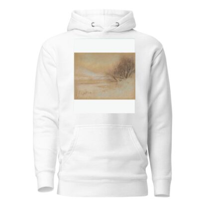 Winter landscape with river by Ladislav Mednyánszky Hoodie