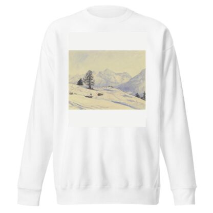 Winterlandschaft, Unterengadin by Jakob Nussbaum Sweatshirt
