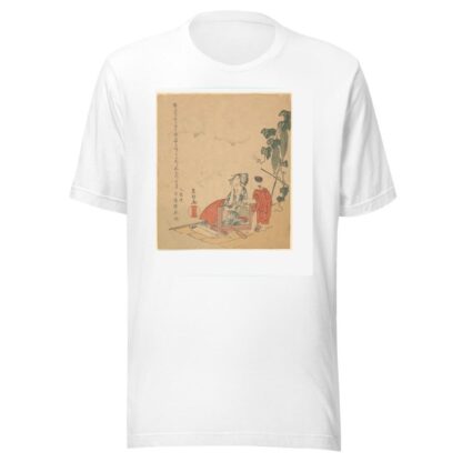 Woman and Boy with Melon Plant by Katsushika Hokusai T-Shirt