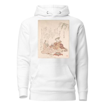 Woman Entertaining Her Guest with New Year Wine by Kubo Shunman Hoodie