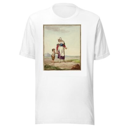 Woman in Native Costume with Boy on Road by After Bartolomeo Pinelli T-Shirt