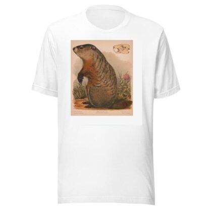 Woodchuck – Arctomys monax by Louis Prang & Co. T-Shirt