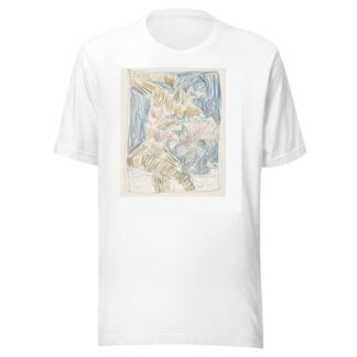 Zittende naakte figuur naast een vaas met bloemen by Reijer Stolk T-Shirt